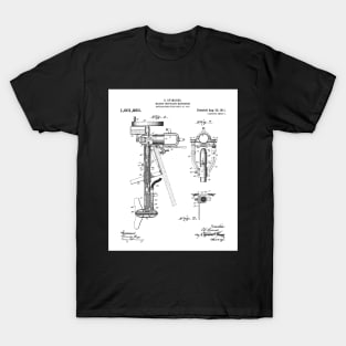 Outboard Motor Patent - Sailing Sailor Lakehouse Art - White T-Shirt